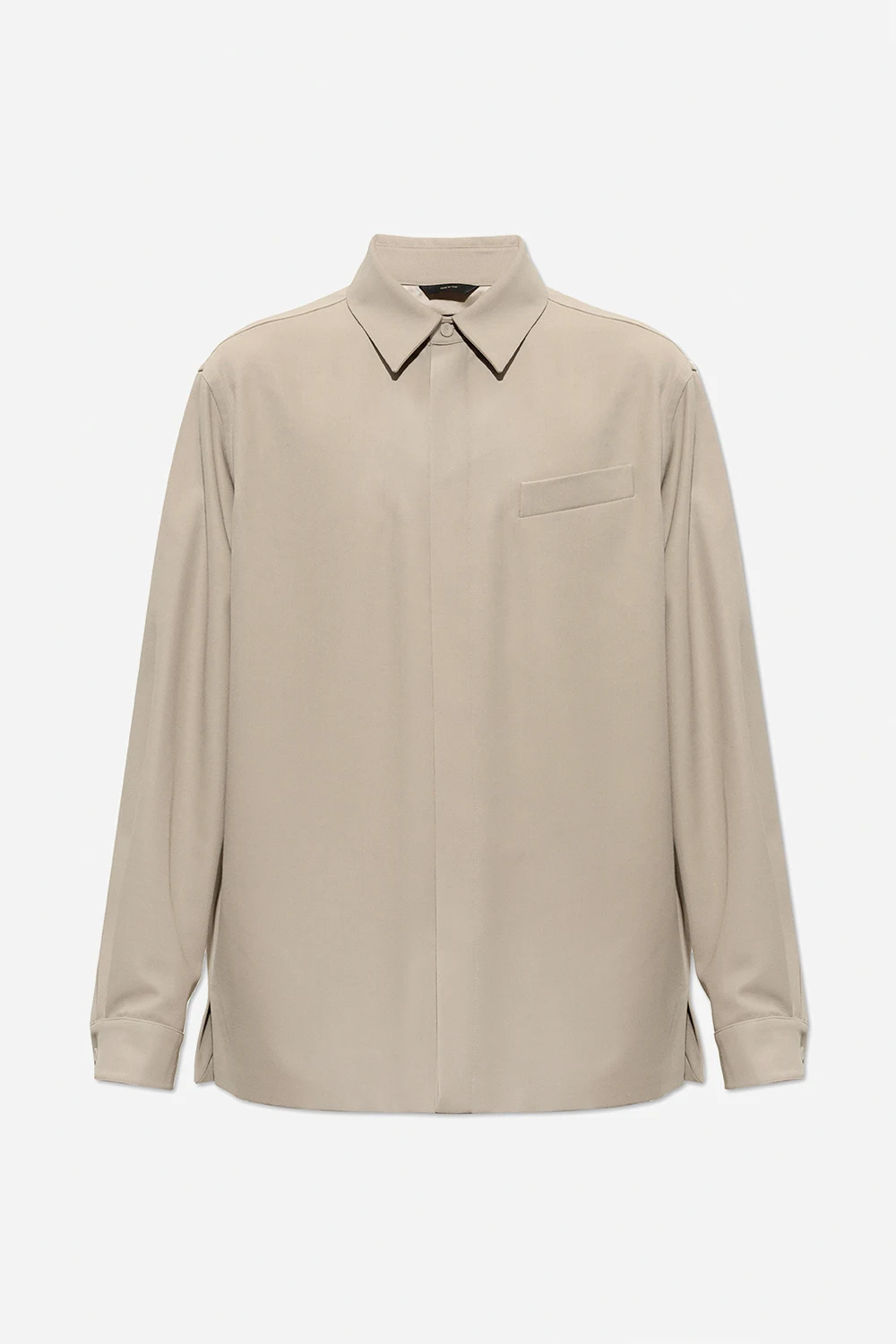 Shirt with concealed placket