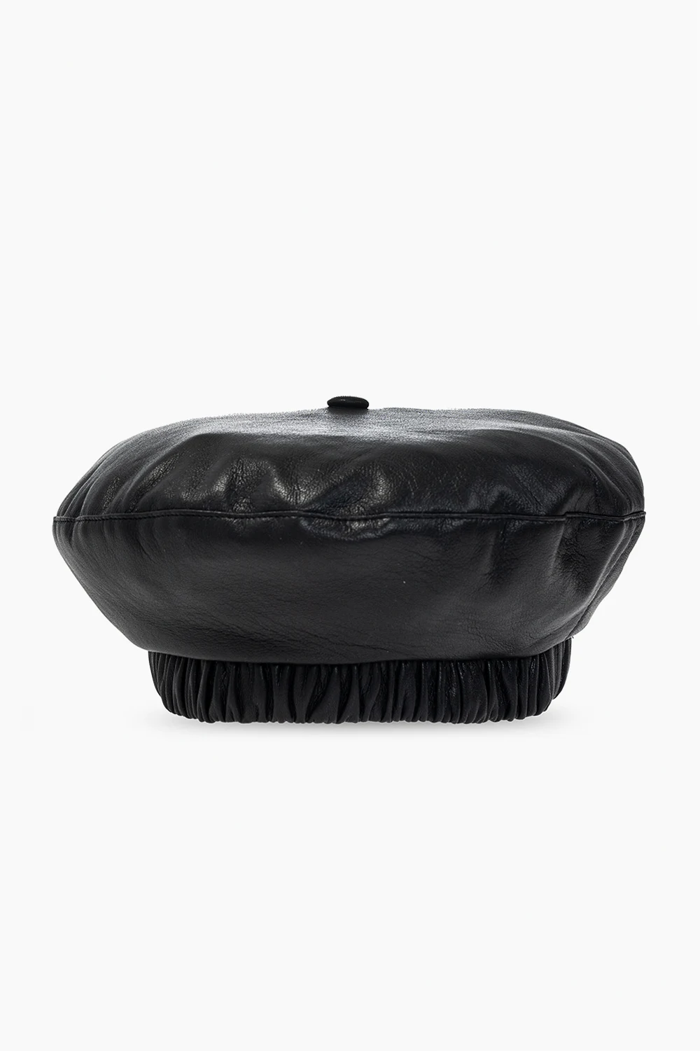 BLACK ‘Tarone’ vegan leather beret