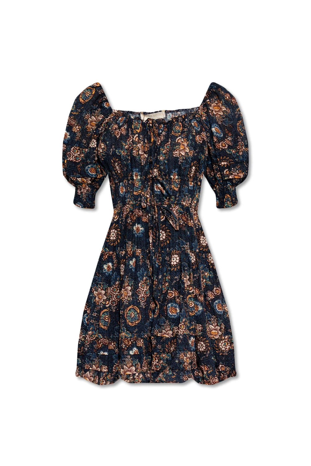 NAVY BLUE ‘Juniper’ dress with floral motif