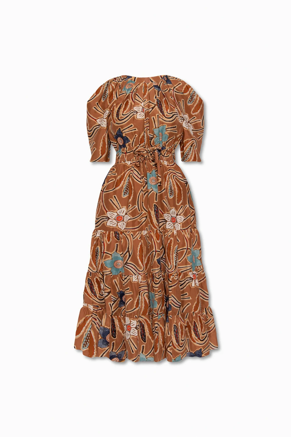 BROWN 'Zeenat' silk dress