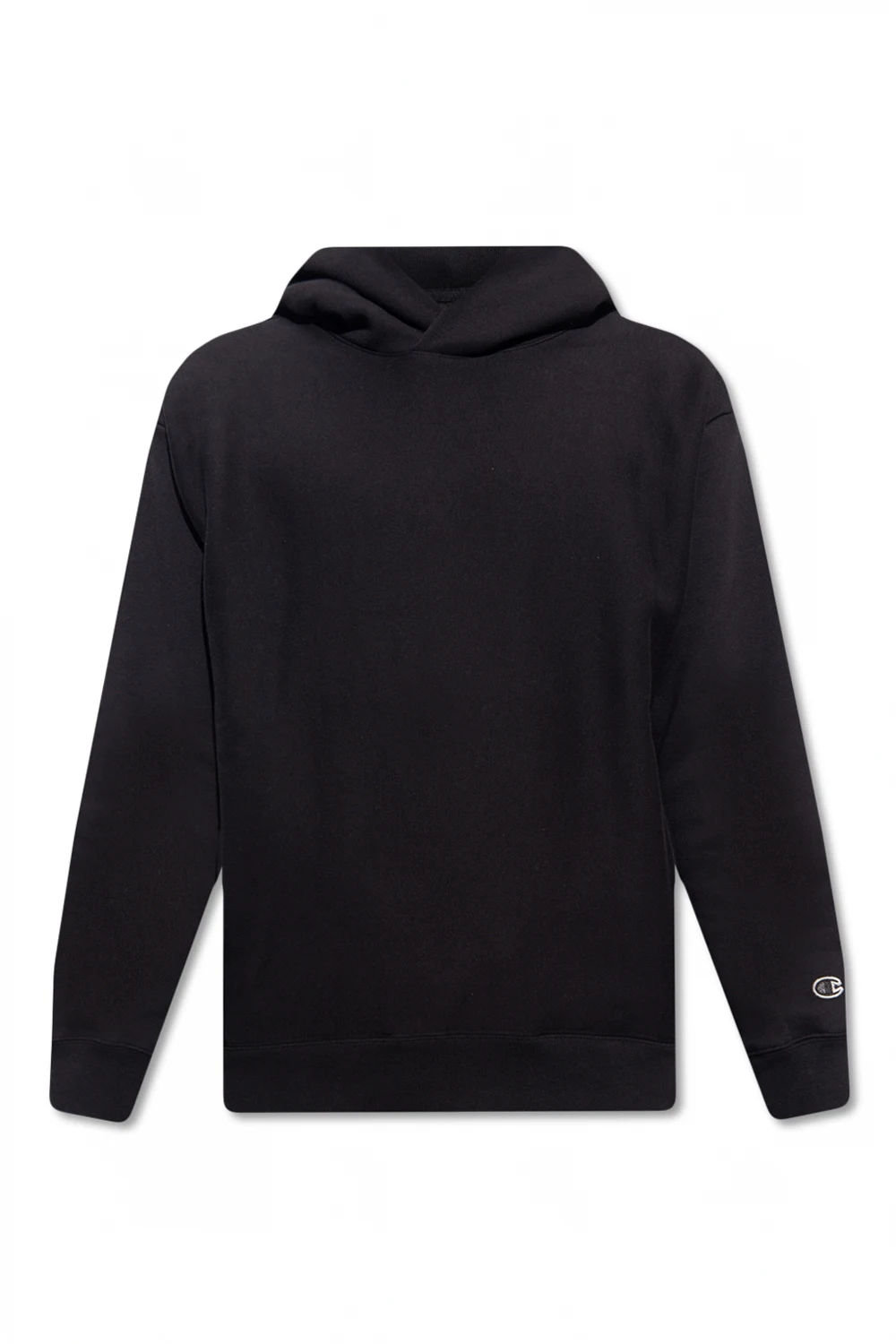 Hoodie with logo patch