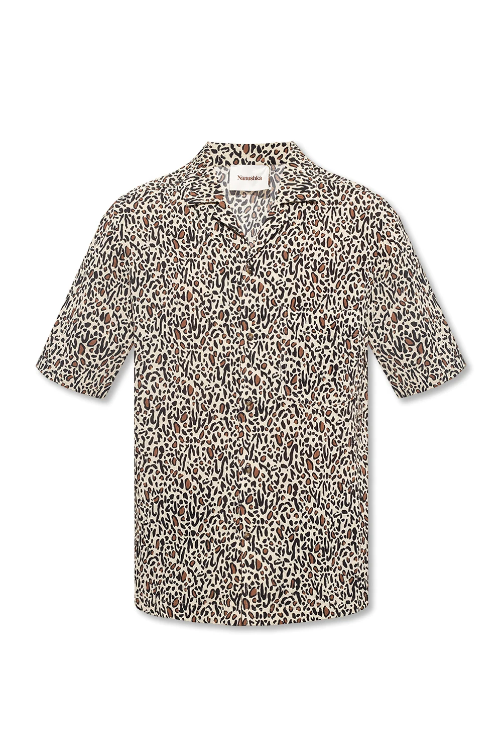 cream ‘Bodil’ shirt with animal motif