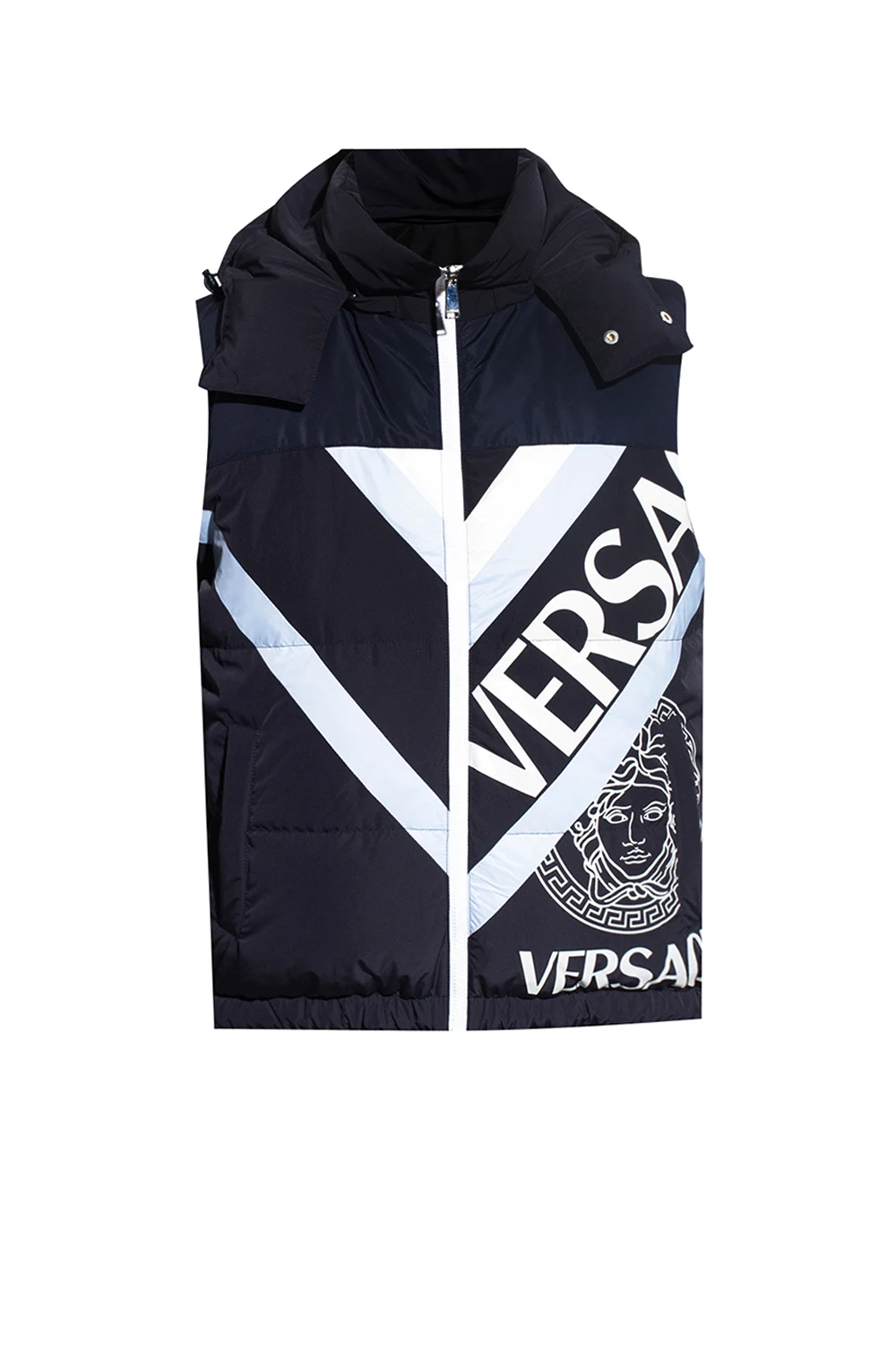 NAVY BLUE Vest with logo