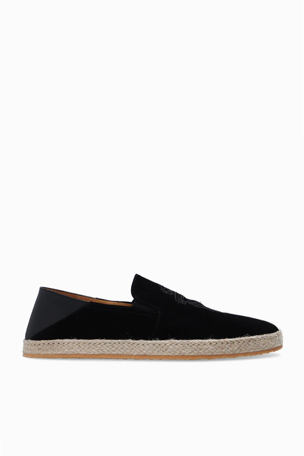 BLACK Espadrilles with logo