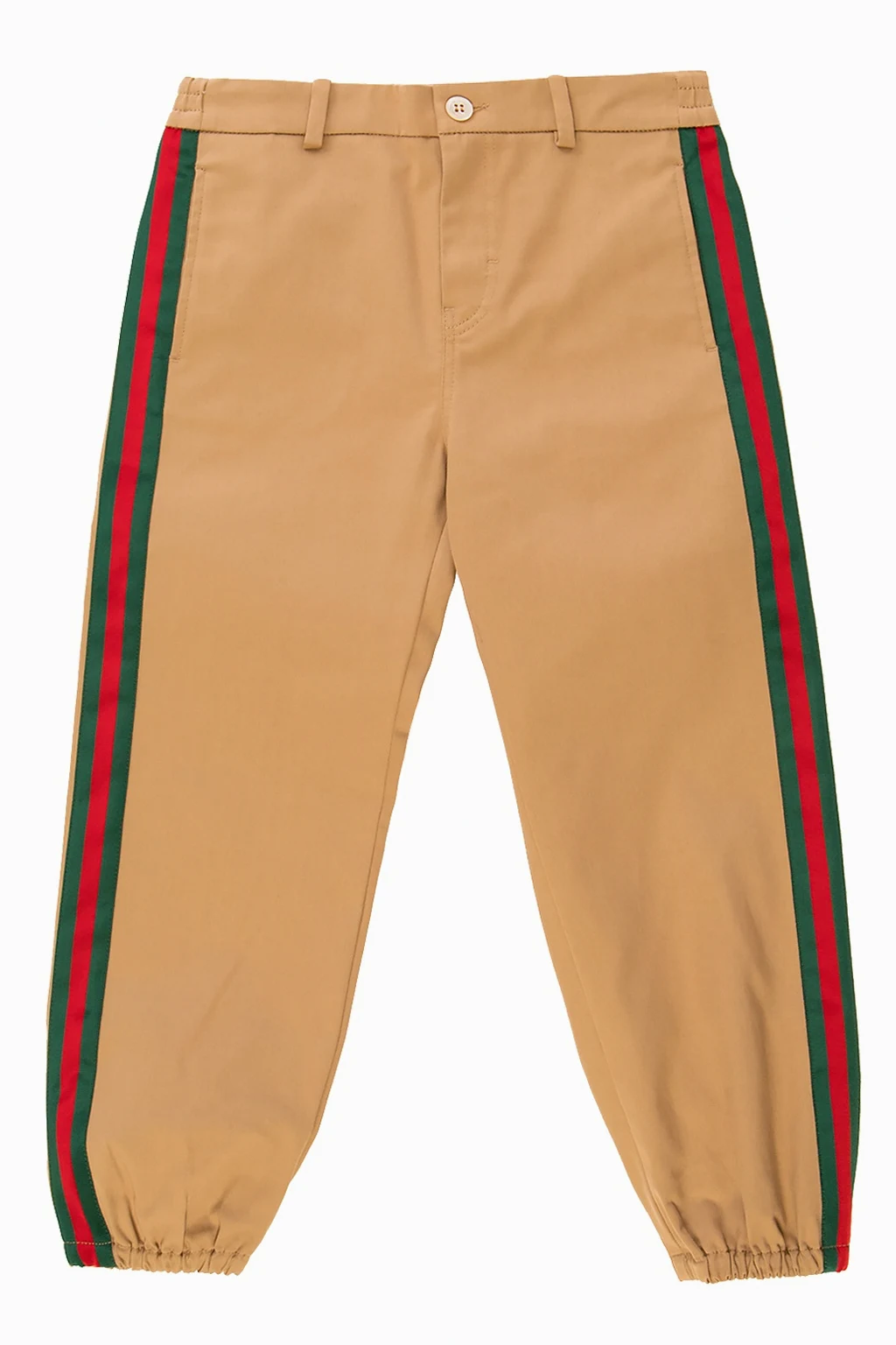 Logo-patched trousers