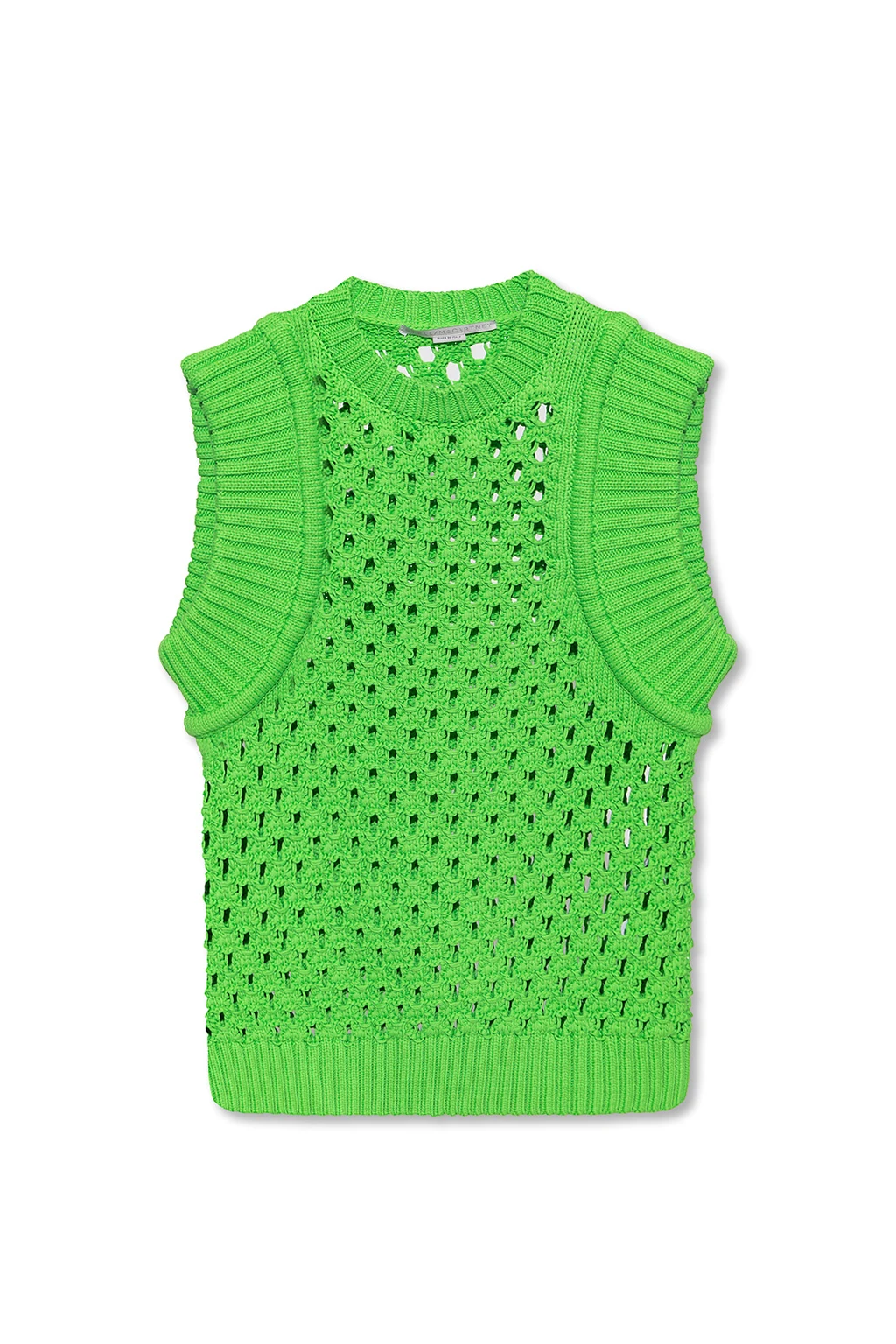 GREEN Openwork vest