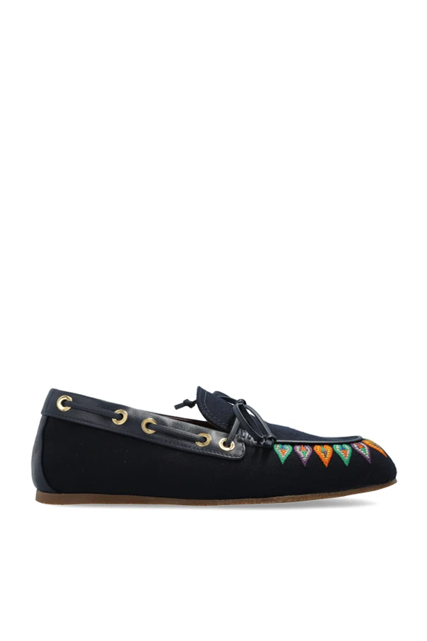 GRANATOWY Buty ‘Boat’