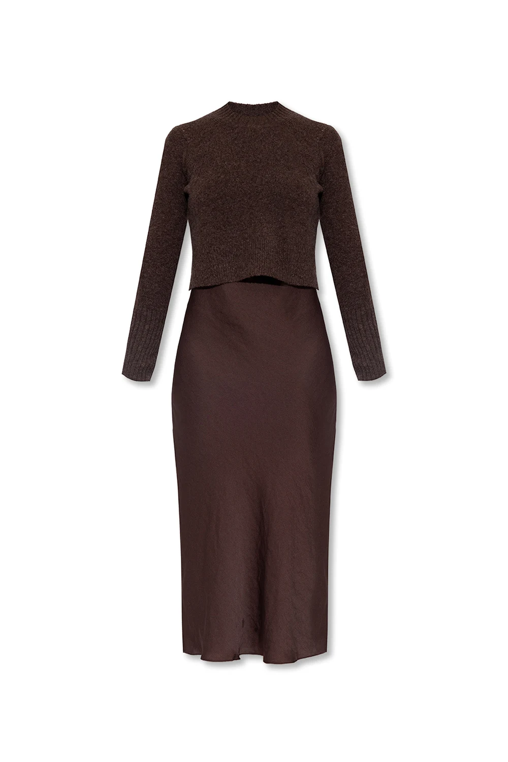 BROWN ‘Tierny’ dress with sweater