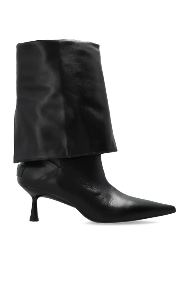SCHWARZ Stiefeletten mit Absatz ‘Odyssey’