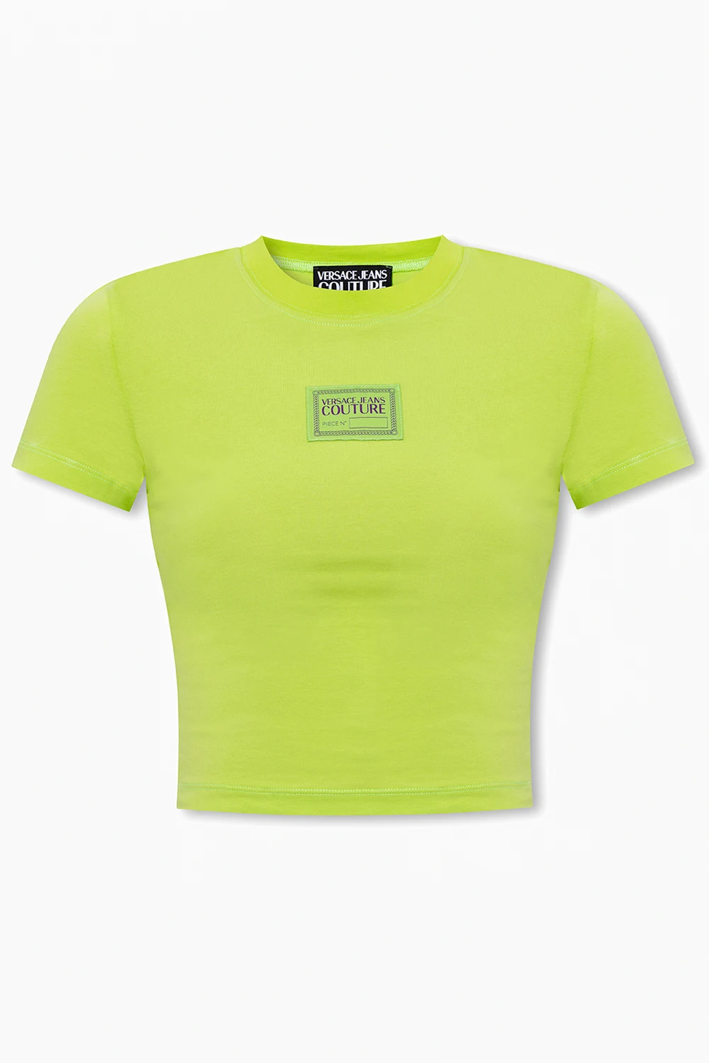 GREEN Cropped T-shirt with logo