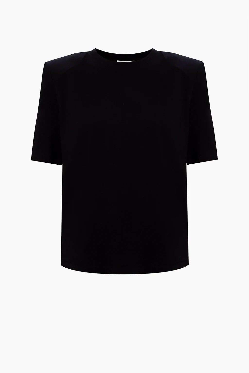 T-shirt with padded shoulders