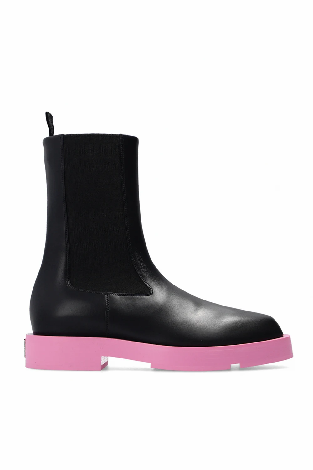 Skórzane botki z logo