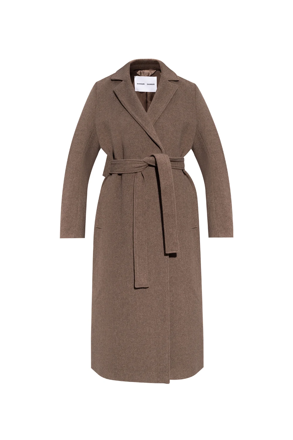 BROWN Belted coat