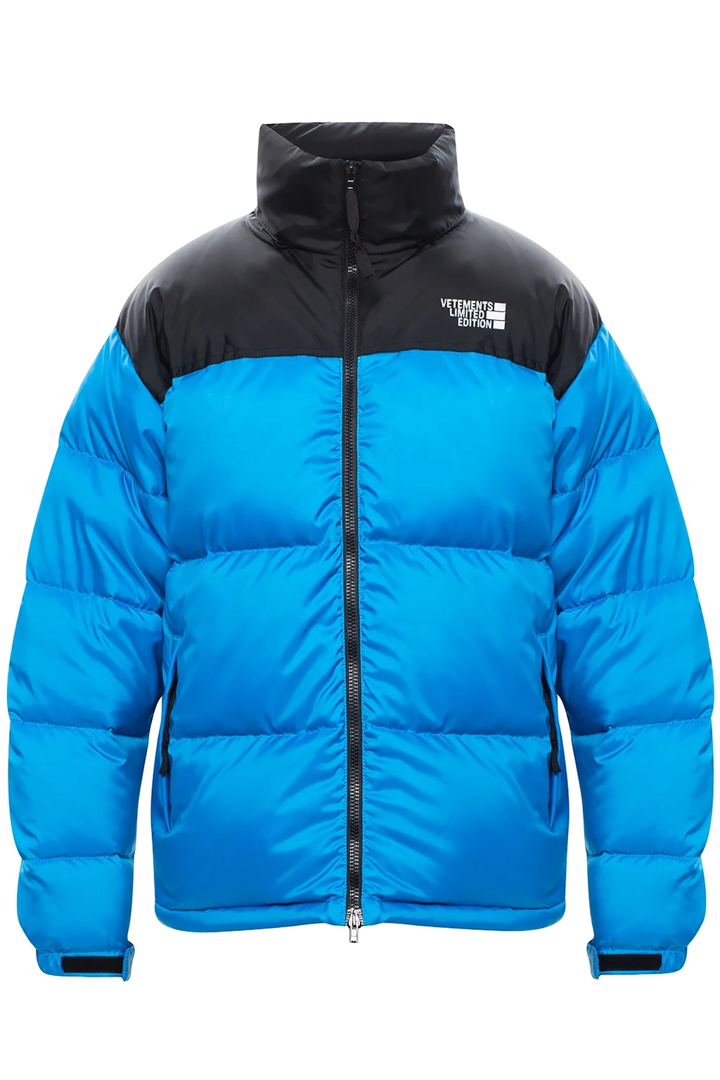 Down jacket with logo