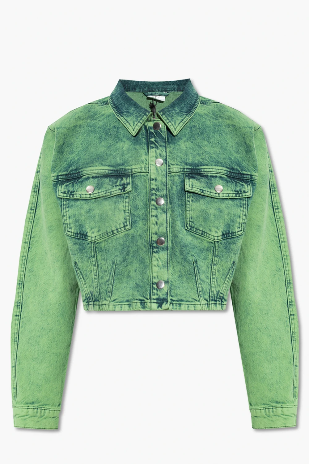 GREEN ‘SkyeGZ’ cropped denim jacket