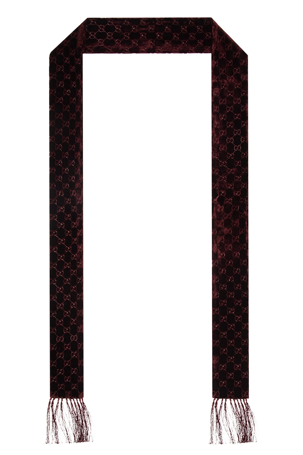 BURGUNDY Monogrammed scarf