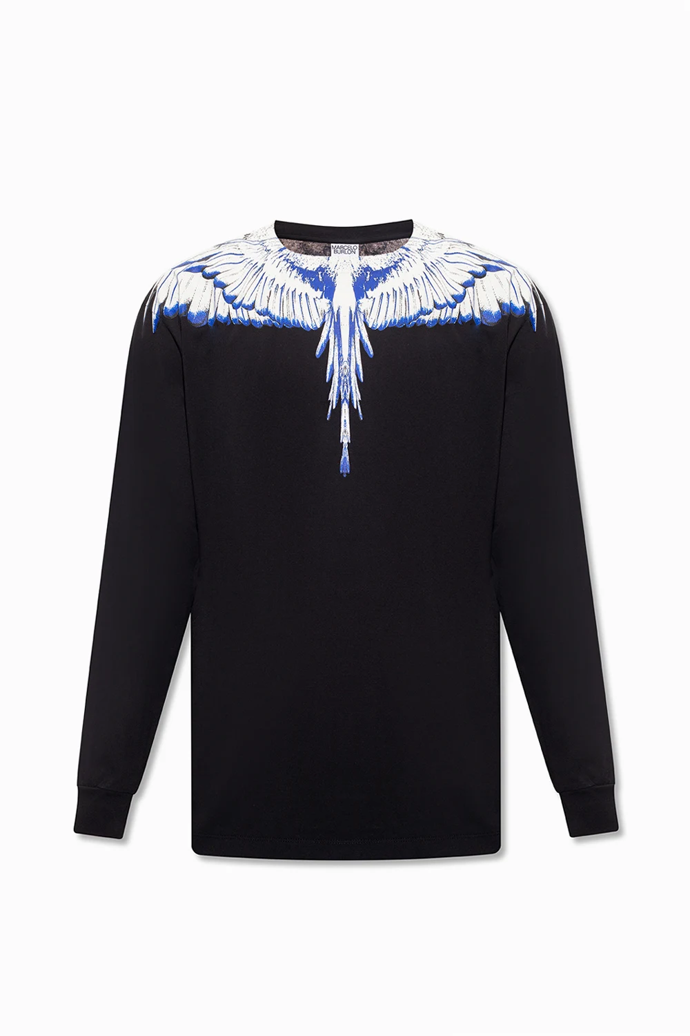 BLACK T-shirt with long sleeves