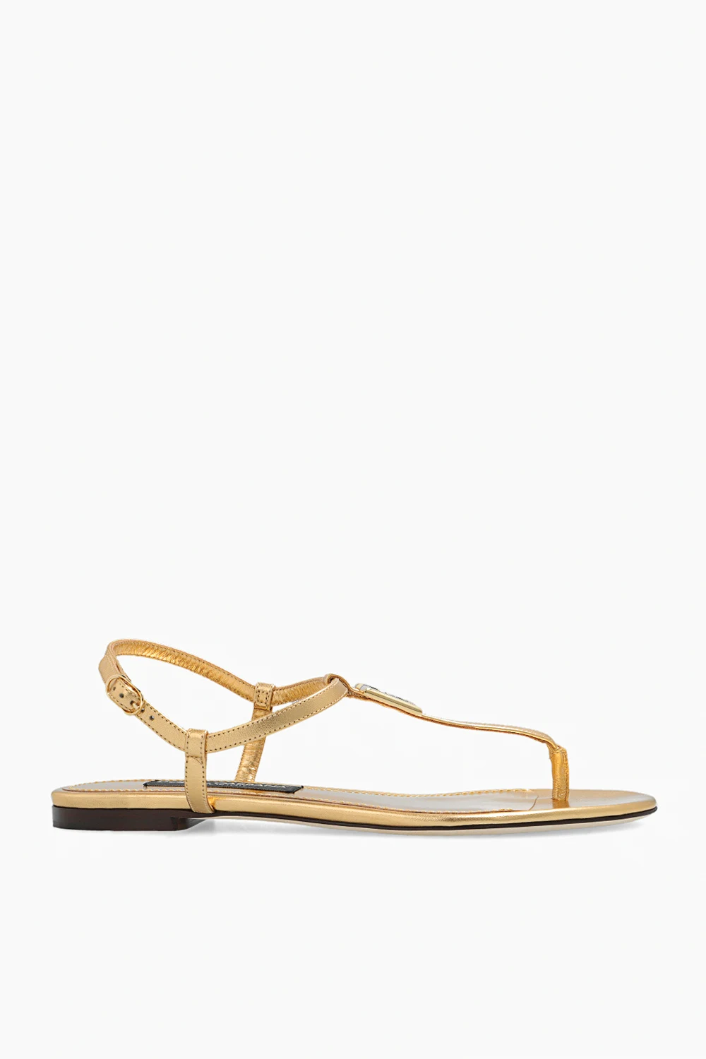 GOLD Leather sandals