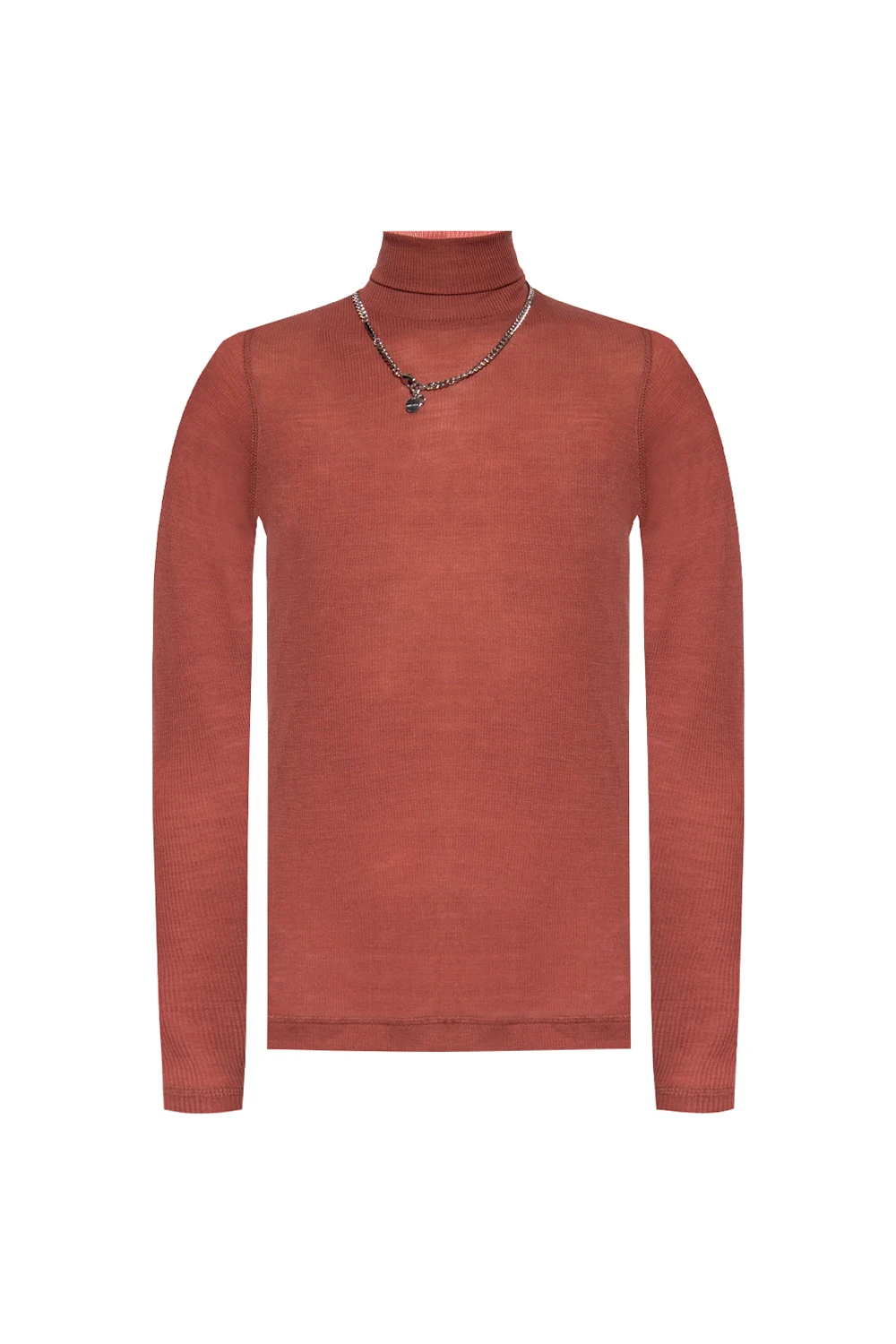 Ribbed turtleneck sweater