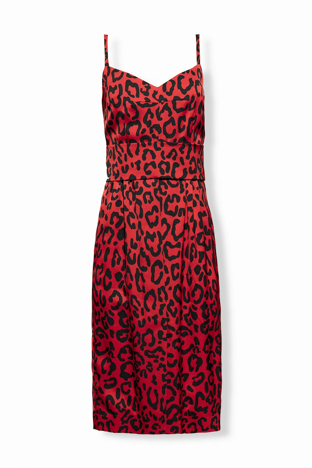 RED Dress with animal motif