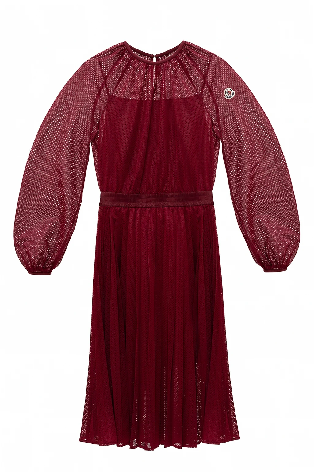 Dress with cut-out texture