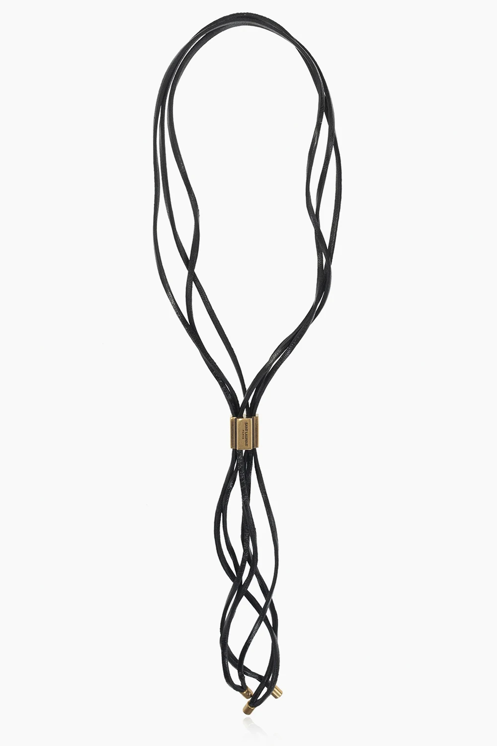 BLACK Embellished necklace