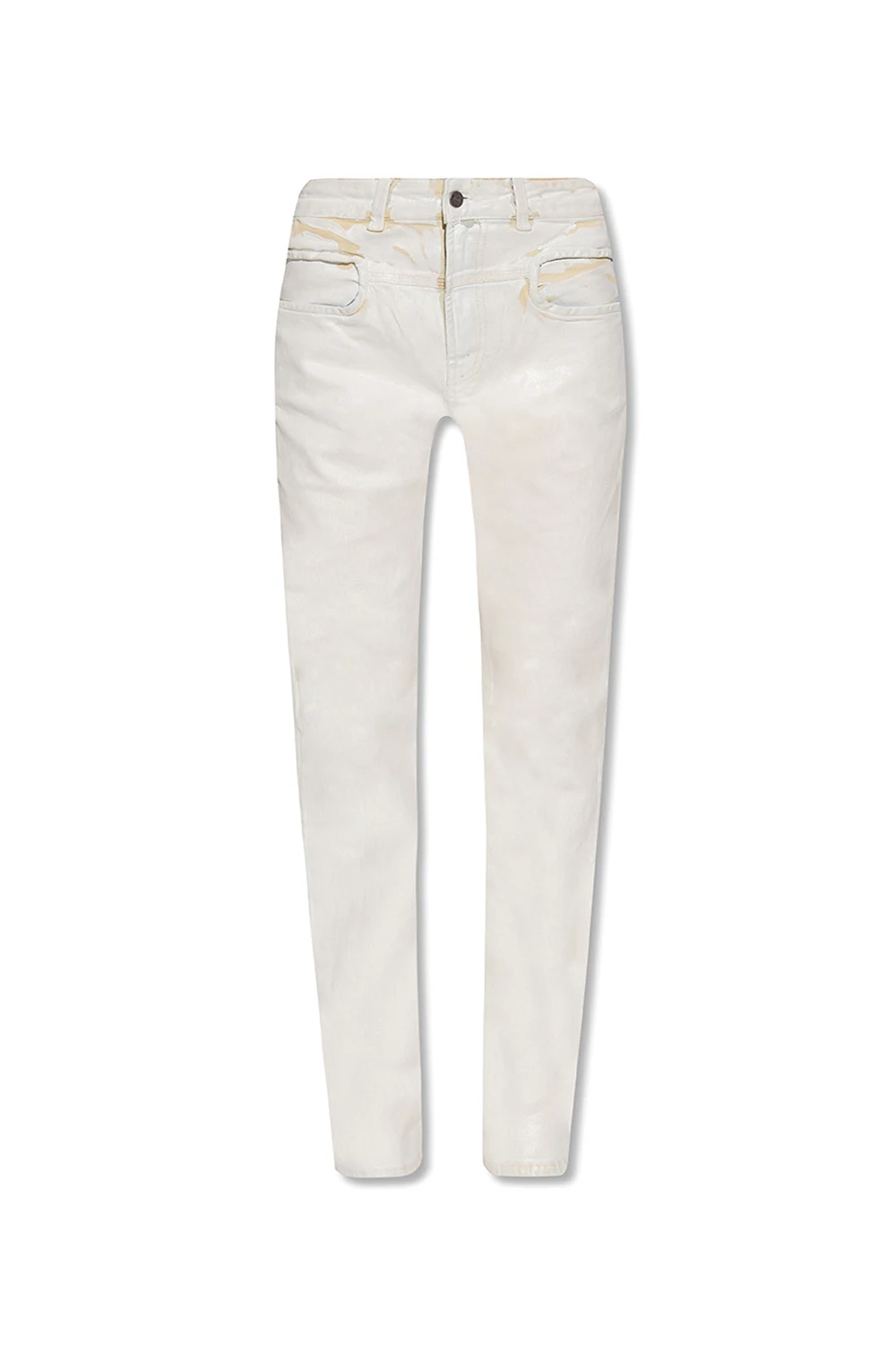 cream ‘D-Lya’ high-waisted jeans
