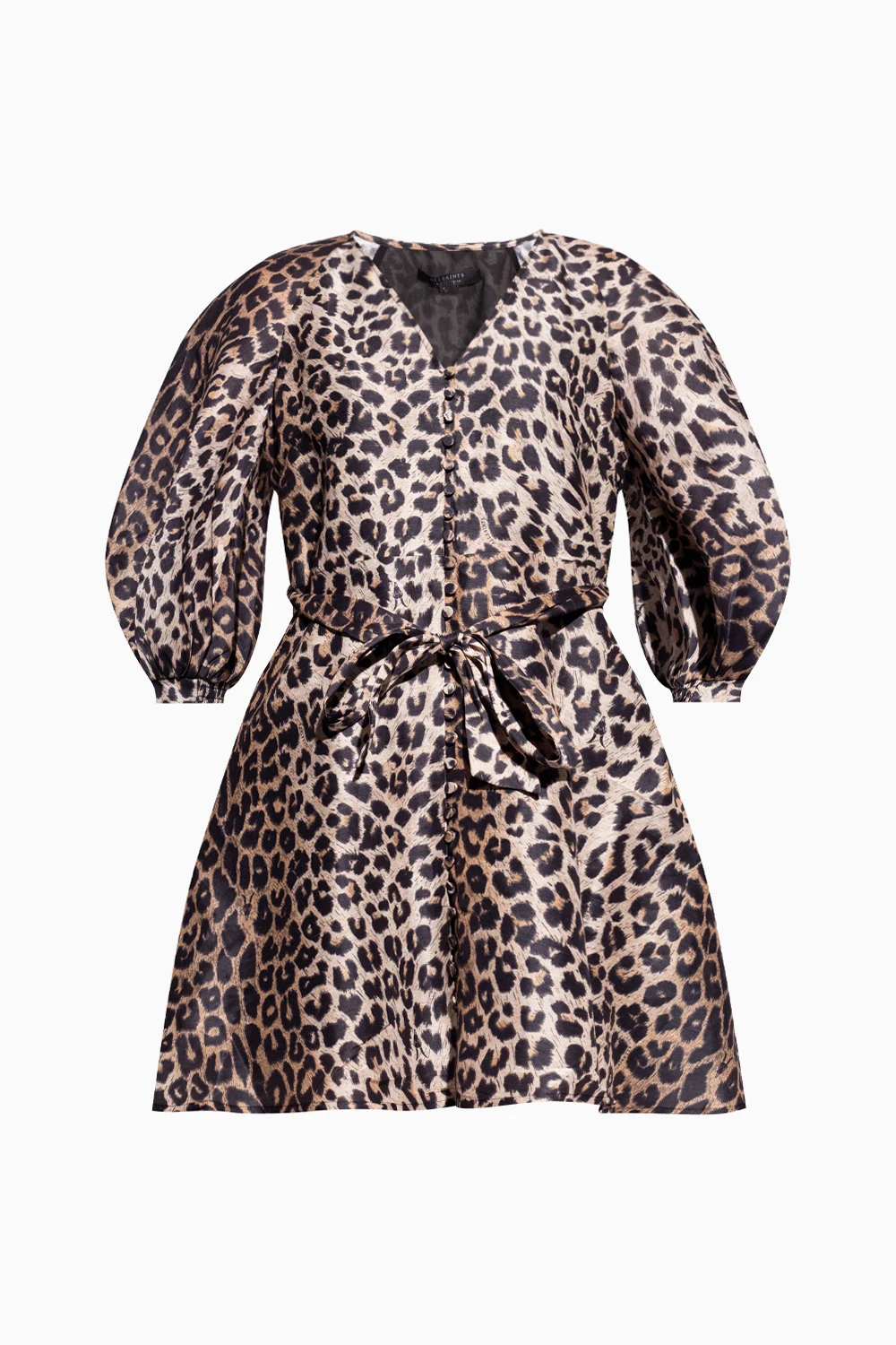 beige ‘Ilora’ dress with animal motif