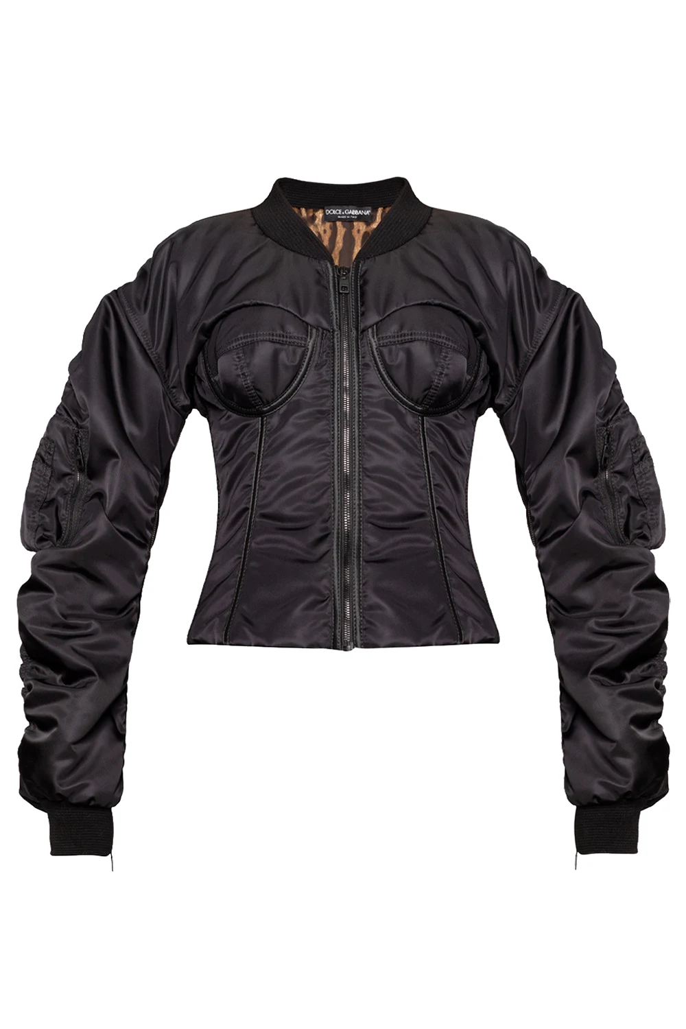 BLACK Jacket with bustier details