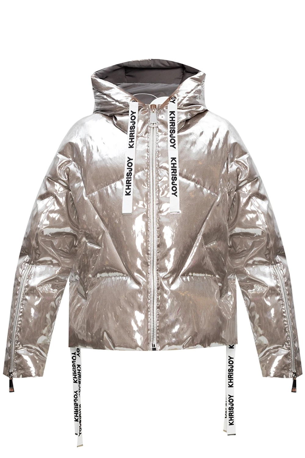 Down jacket with logo