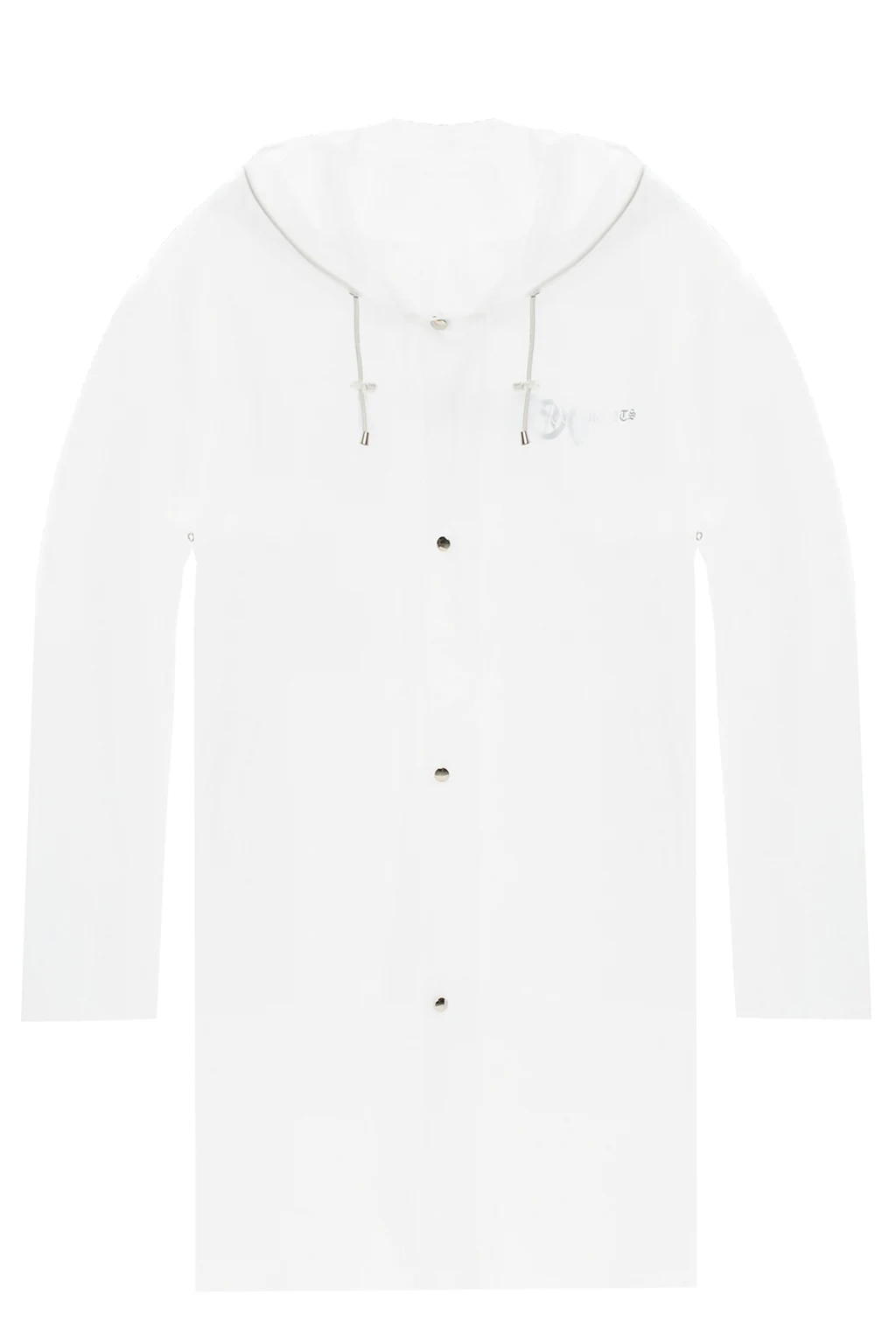 Transparent coat with logo