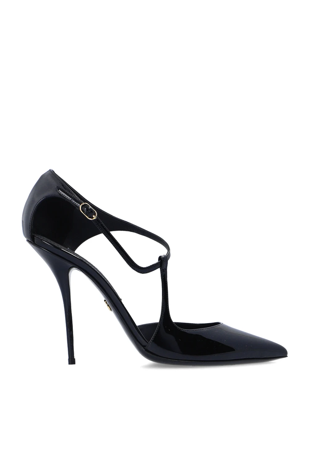 BLACK Leather pumps