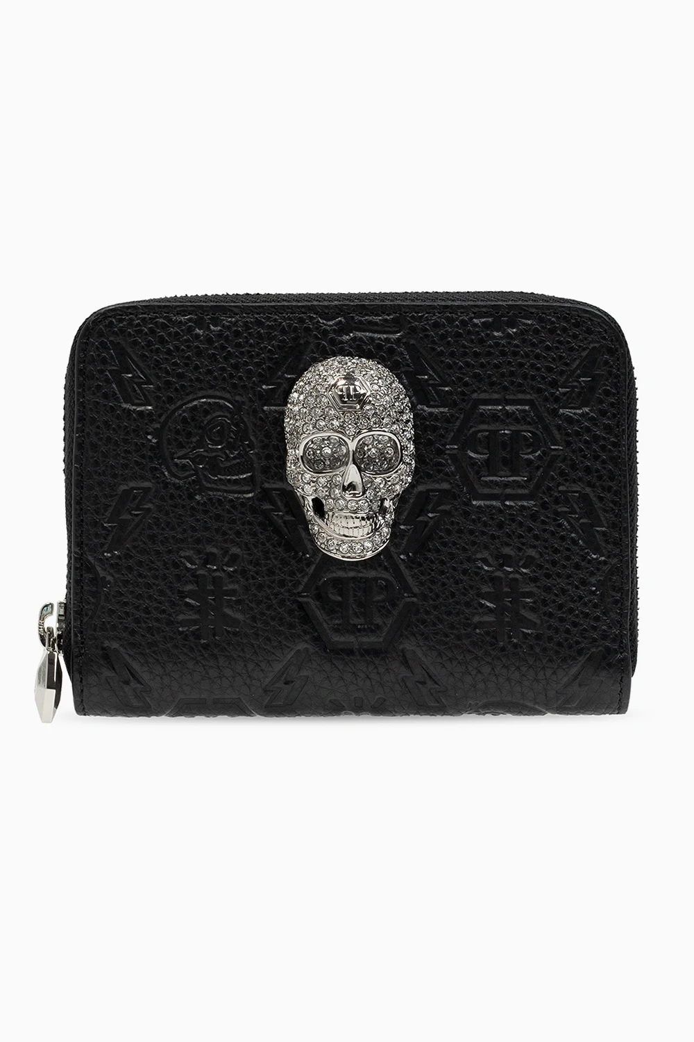 BLACK Appliquéd wallet