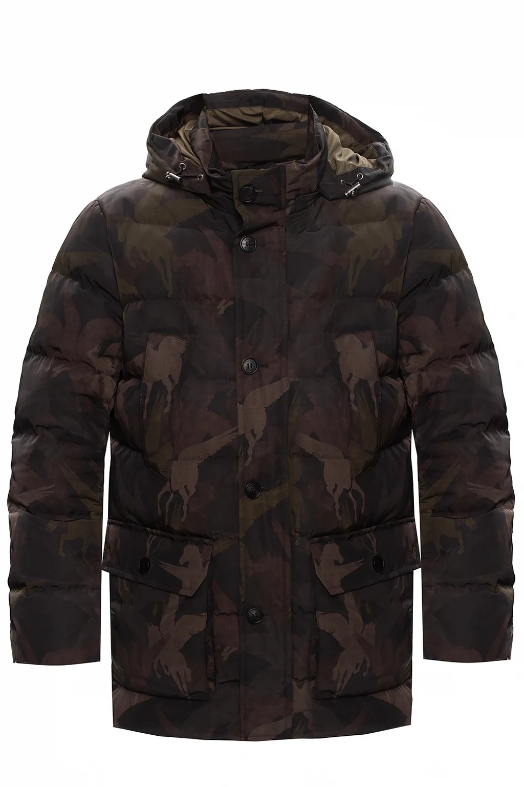 Quilted down jacket