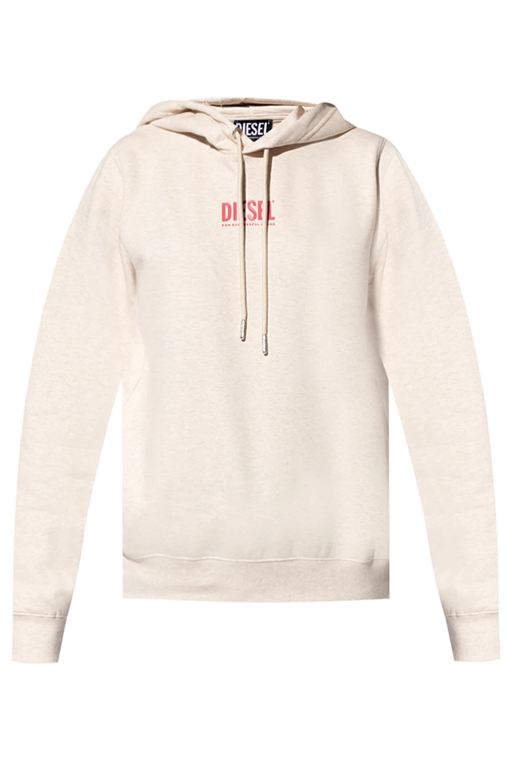 cream Logo-printed hoodie