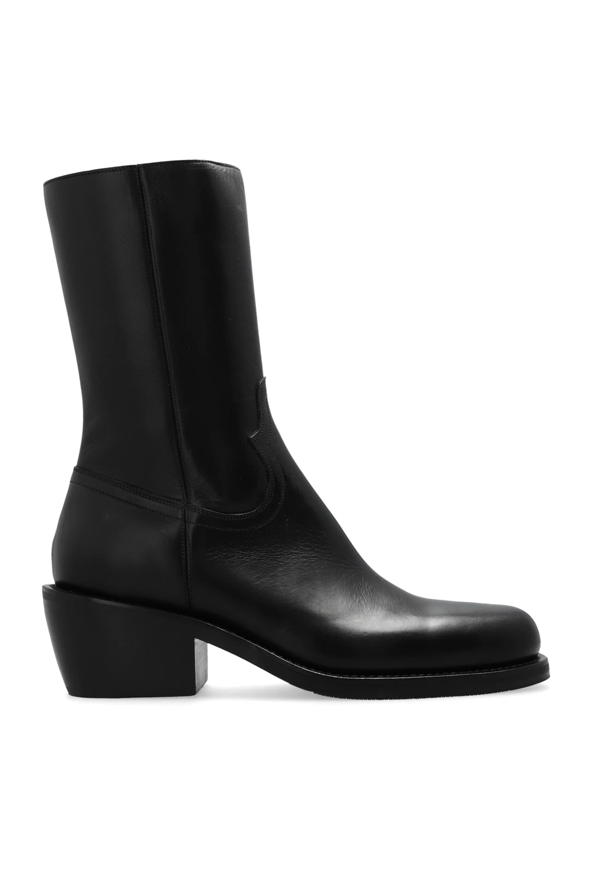 Leather ankle boots