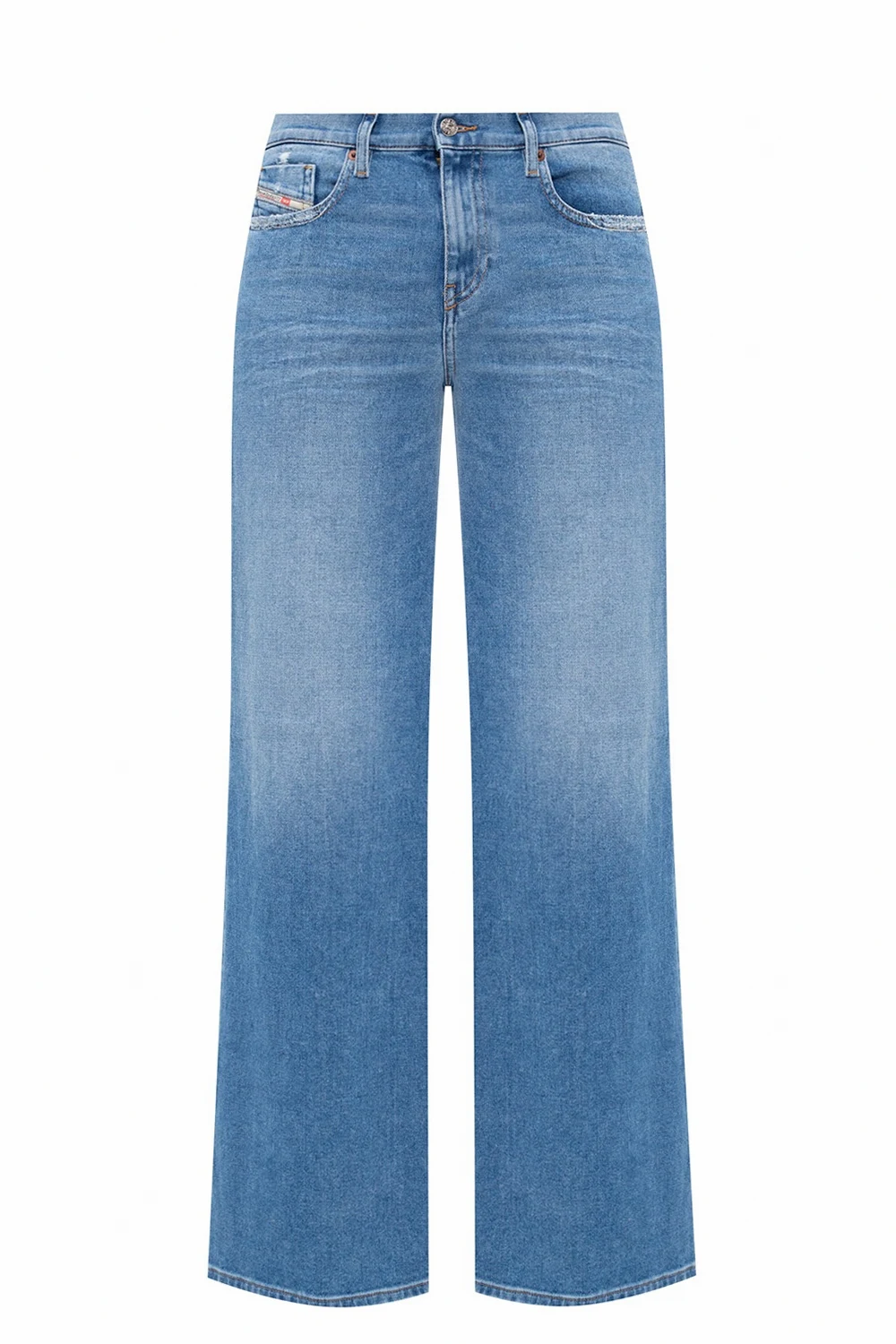 BLUE 'D-Akemi' raw edge jeans