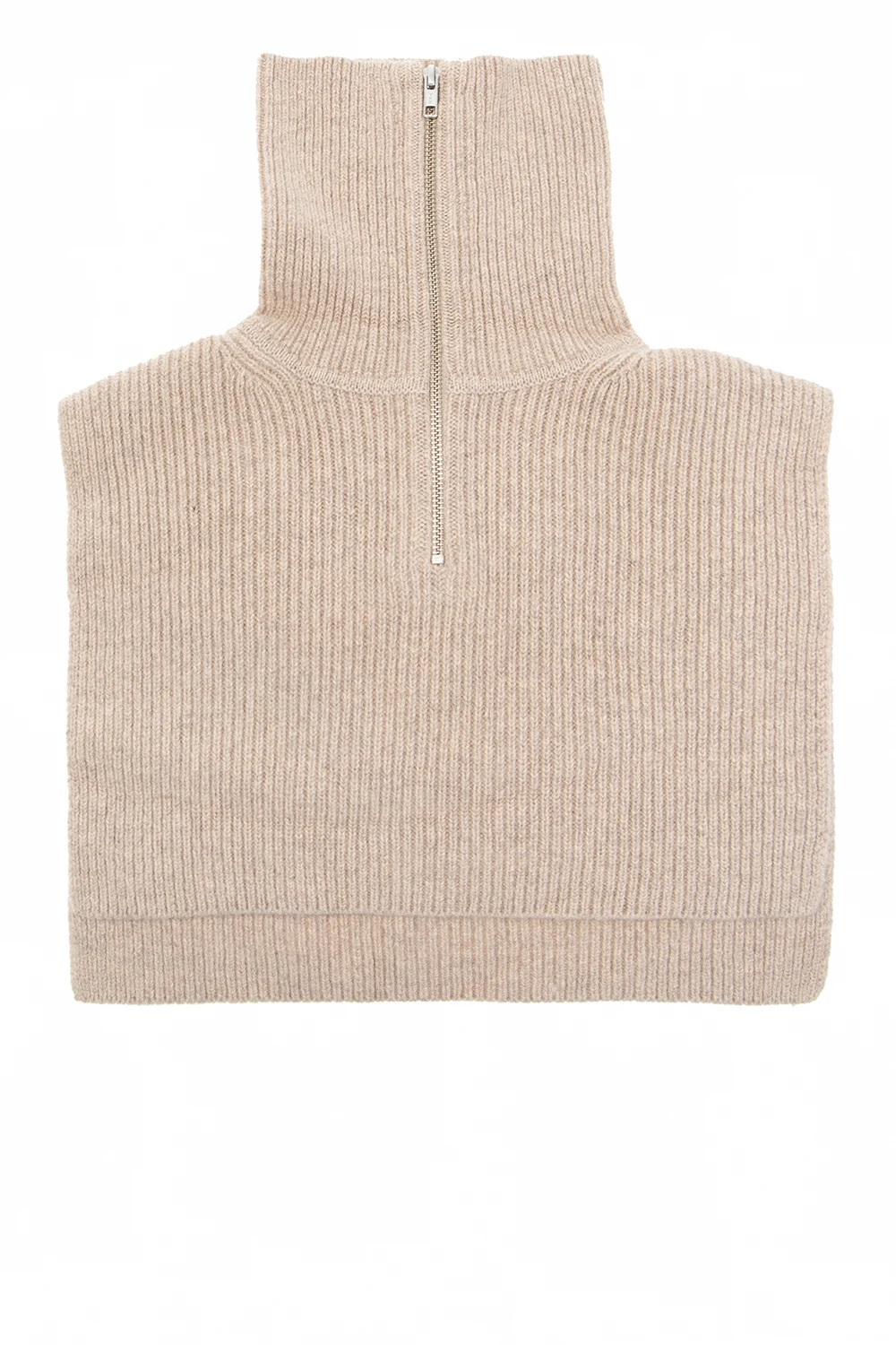 beige Wool collar