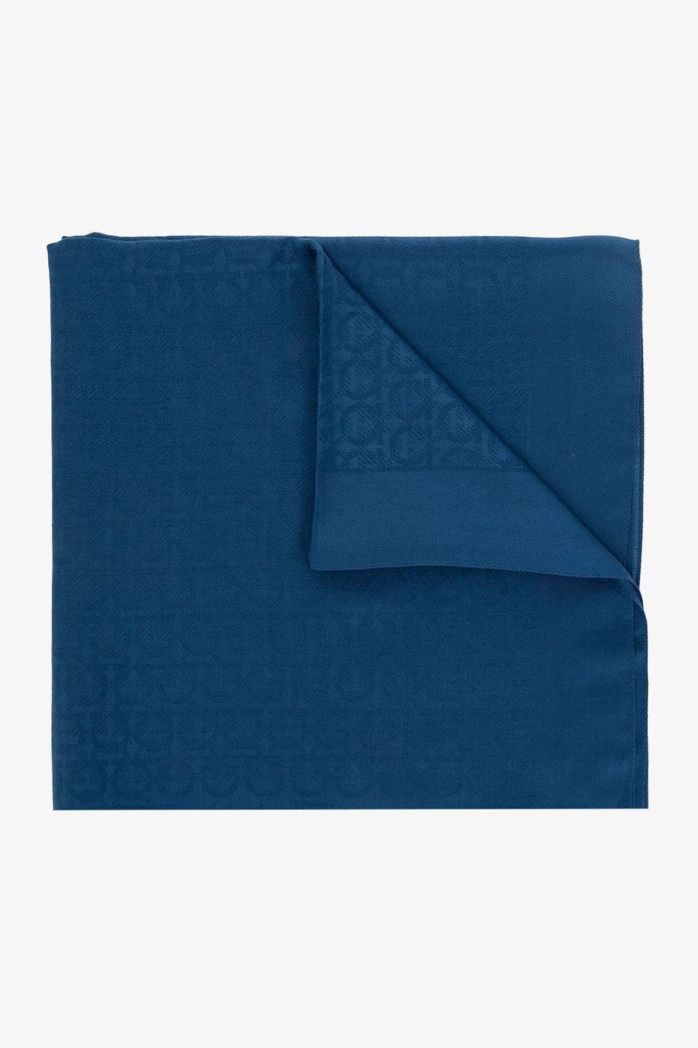 BLUE Scarf with monogram