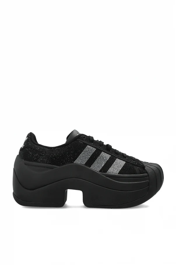 CZARNY Buty sportowe na platformie ‘Superstar Bold’