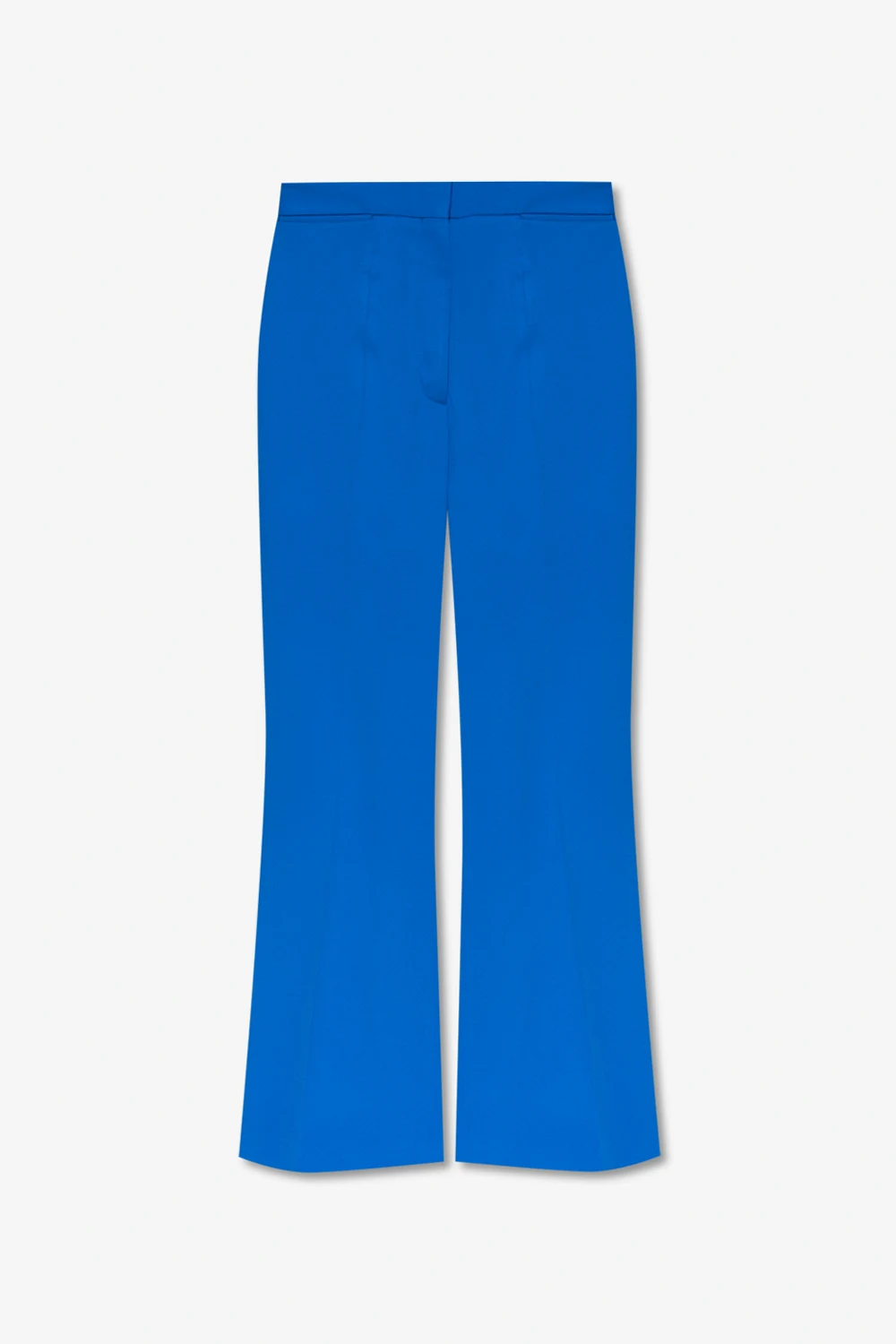 BLUE Pleat-front trousers