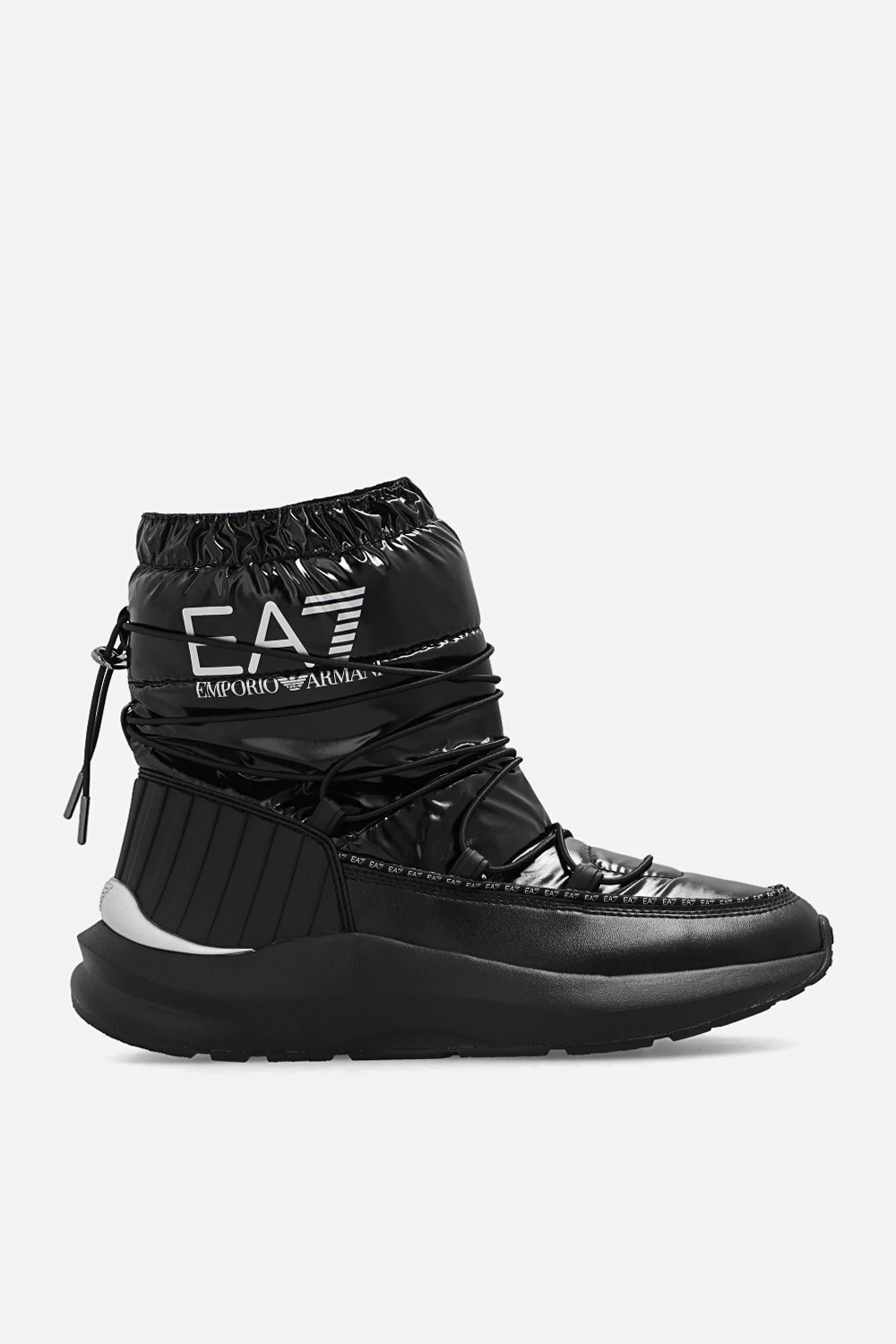 BLACK Snow boots with logo