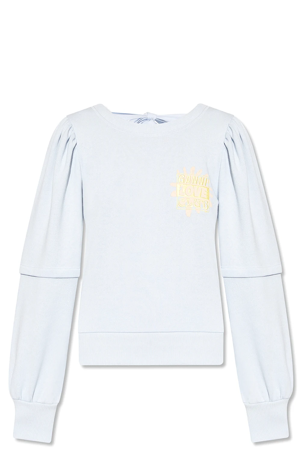 Sweatshirt with open back