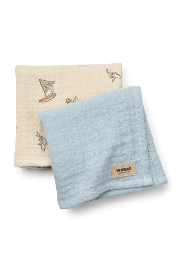 BLAU Doppelpack Musselinwindeln „Kaya“