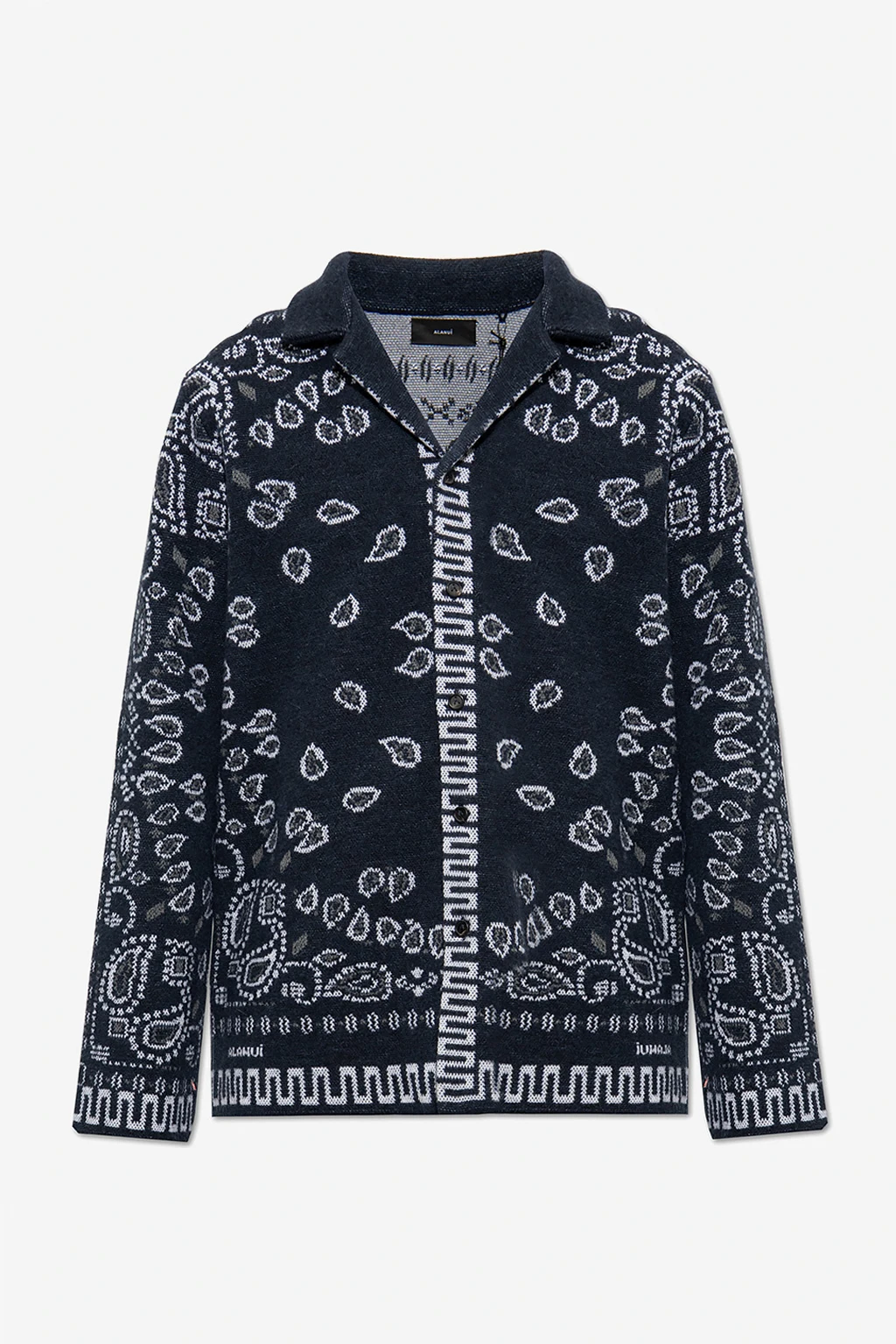NAVY BLUE ‘Bandana Piquet’ cardigan