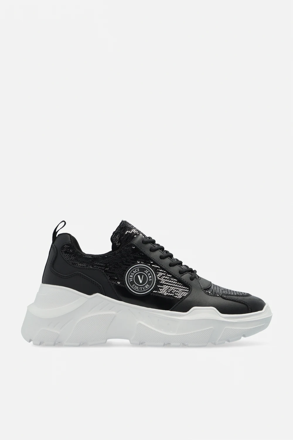 BLACK Sequinned sneakers