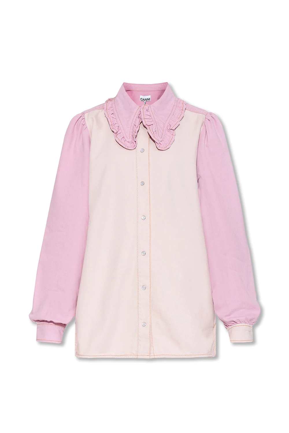 Shirt with decorative collar