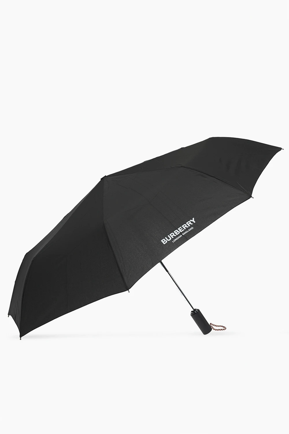 BLACK Folding umbrella with logo