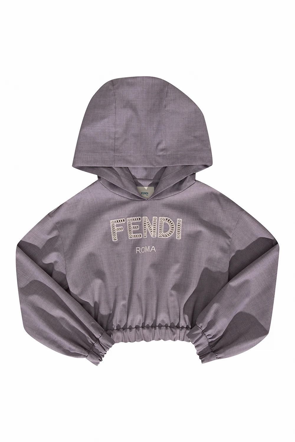 Wool hoodie with logo