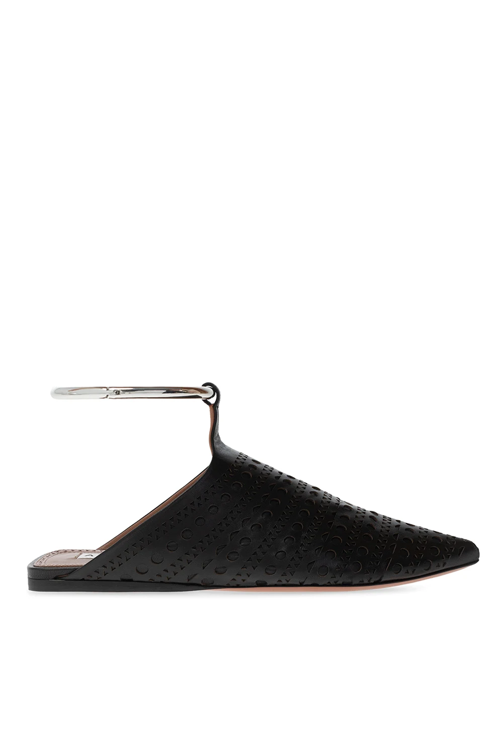 Leather slides